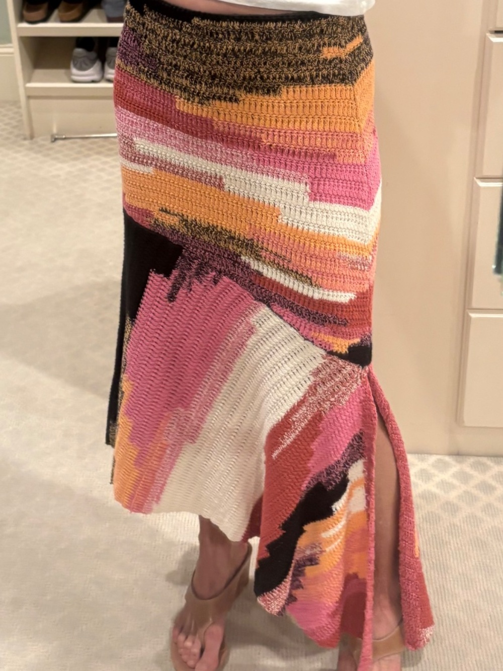 ALC Knit Crochet Sweater Skirt XS - Picture 3 of 11